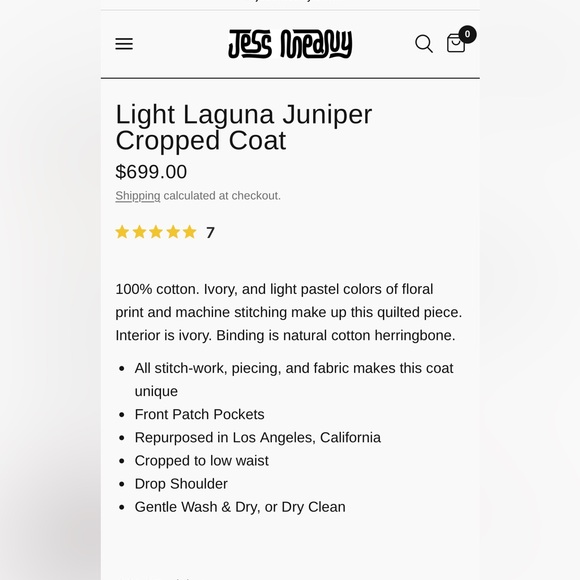 JESS MEANY Authentic. Quilted jacket. - Picture 8 of 9